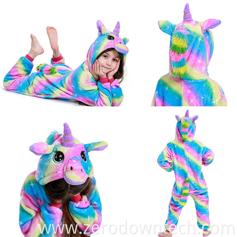 Girl Child Kid Unicorn Pajamas Set